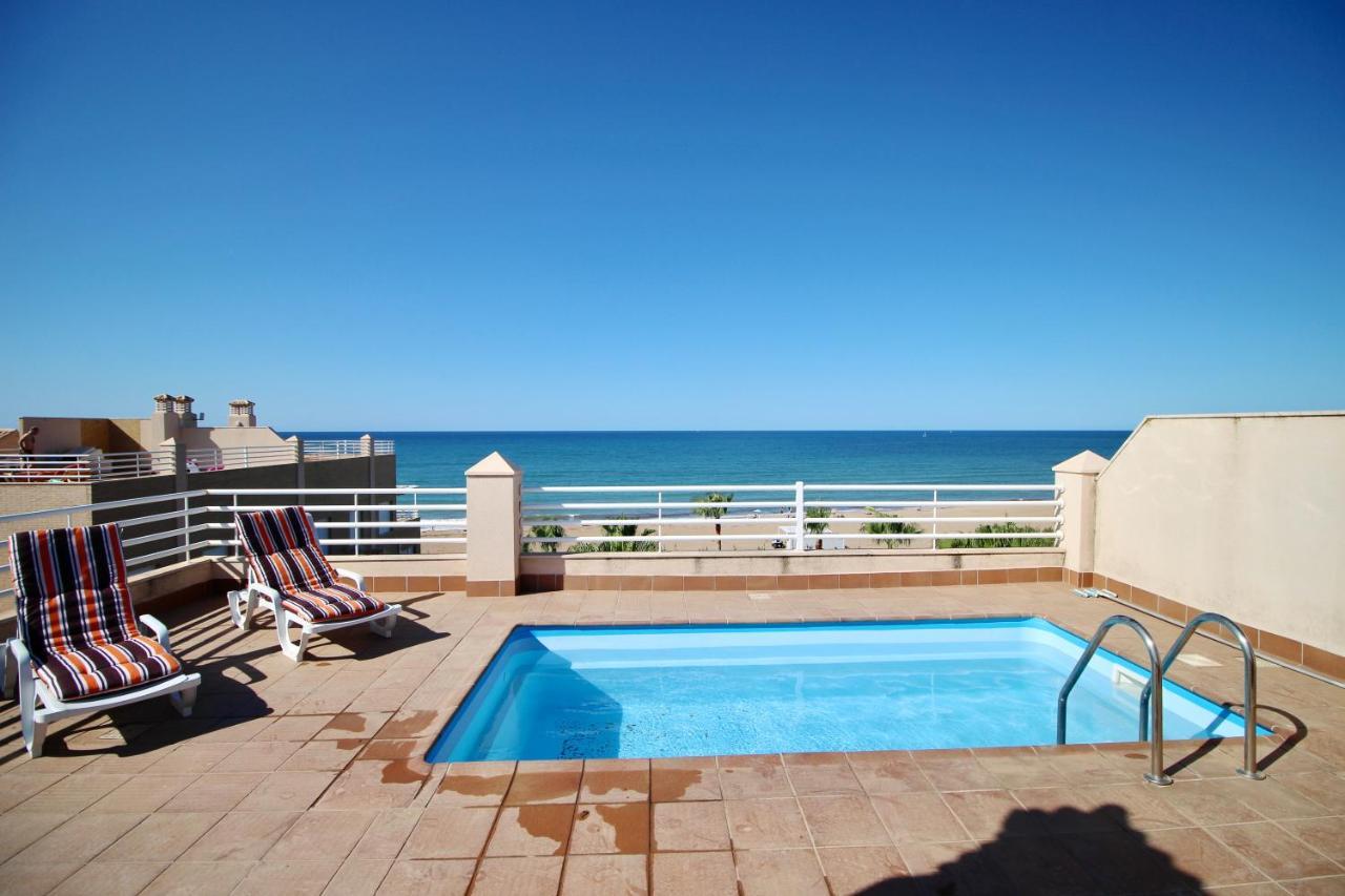 شقة Atico Con Piscina Privada En Primera Linea دينايا الغرفة الصورة