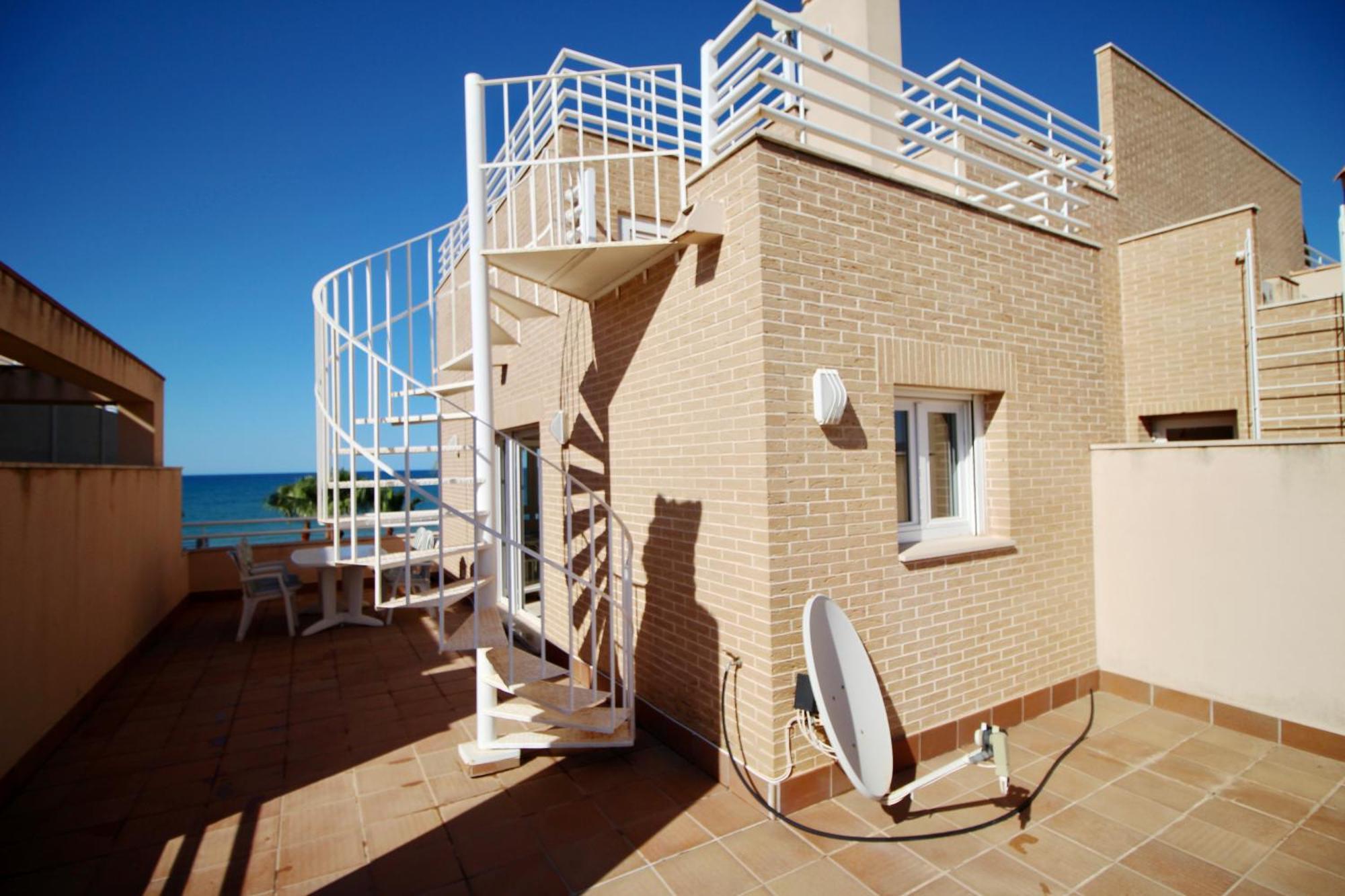شقة Atico Con Piscina Privada En Primera Linea دينايا الغرفة الصورة